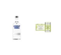 Absolut Original Swedish Vodka 70cl & Fever-Tree Mexican Lime Soda 150ml Cans (Pack of 24)
