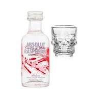 Absolut Raspberri Vodka 50ml with Shot Glass | Miniature Alcohol | All Occasion Gift