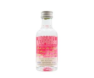 Absolut - Raspberry Flavoured Miniature - Vodka 5cl 38% ABV