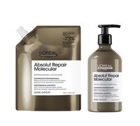 Absolut Repair Molecular Hair Shampoo & Refill Pack 500ml Duo L'Oreal Professionnel Clear One Size
