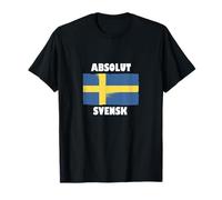 Absolut Svensk Sweden Flag Swedish Nordic Cross Sverige T-Shirt