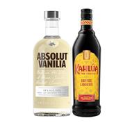 Absolut Vanilia Flavoured Swedish Vodka, 70 cl & Kahlua Coffee Liqueur, 1L