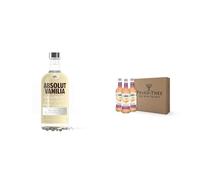 Absolut Vanilia Flavoured Vodka 70cl & Fever-Tree Passionfruit Martini Mixer 500ml Bottles (Pack of 3)