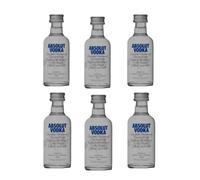 Absolut Vodka 50ml Pack of 6 | Miniature Alcohol | All Occasion Gift