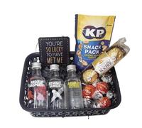 Absolut Vodka Miniature Gift Basket |Gift Hamper| Vodka Gift | Alcohol Gift | For Her | Adult Gifts (You're so lucky to have met me)