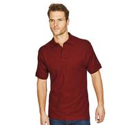 Absolute Apparel Men's Precision Polo Shirt in Burgundy | Size: XS Absolute Apparel Burgundy XS