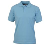 Absolute Apparel Men's Precision Polo Shirt in Light Blue | Size: XS Absolute Apparel Light Blue XS