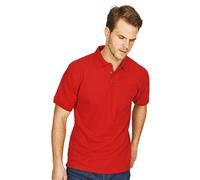 Absolute Apparel Men's Precision Polo Shirt in Red | Size: 5XL Absolute Apparel Red 5XL