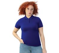 Absolute Apparel Women's Elegant Fitted Polo in Blue | Size: 6-8 Absolute Apparel Blue 6-8