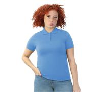 Absolute Apparel Women's Elegant Fitted Polo in Light Blue | Size: 18-20 Absolute Apparel Light Blue 18-20