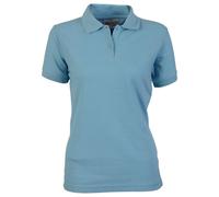Absolute Apparel Women's Elegant Fitted Polo in Light Blue | Size: 34-36 Absolute Apparel Light Blue 34-36