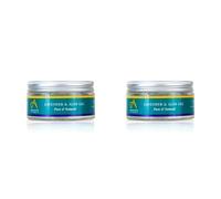 Absolute Aromas Aloe Vera & Lavender Gel 100g - Pure Aloe Vera Hydrating Face & Body Moisturiser, Natural Aloe Cream for Dry Skin, Sunburn, Acne, Soothing & Moisturising (Pack of 2)