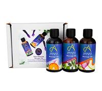 Absolute Aromas Balancing Bath & Massage Oil - 3 x 100ml in Glass Bottles - Equilibrium, Relaxation and Refresh Massage Oils