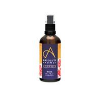 Absolute Aromas Certified Organic Bulgarian Rose Water 100ml - Pure, Natural, Nourishing and Hydrating Facial Toner Spray - Suitable for All Skin Types - Glass Bottle with Spray Top