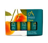 Absolute Aromas Citrus Essential Oils Bundle - Set of 3 x 10ml - 100% Pure Lemon, Lime & Orange Essential Oils - for Aromatherapy and Diffusers
