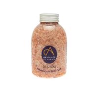 Absolute Aromas De-Stress Bath Salts 625g - Natural Pink Himalayan Salt Infused with 100% Pure Essential Oils Bergamot, Ylang Ylang, Frankincense and Jasmine Oil to Relax and Soak Tired Muscles