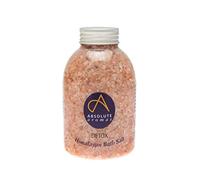 Absolute Aromas Detox Bath Salts 625g - Natural Pink Coarse Himalayan Salt Infused with 100% Pure Essential Oils of Cedarwood, Grapefruit, Geranium and Juniperberry