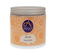 Absolute Aromas Detox Epsom Bath Salts 575g - Magnesium Sulphate Infused with 100% Pure Juniperberry, Geranium, Palmarosa, Grapefruit and Cedarwood Oils Essential Oils