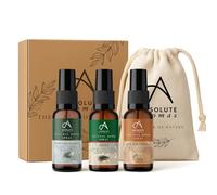 Absolute Aromas Festive Room Spray Gift Set 3 x 30ml - Contains Noel, Frosted Forest and Spiced Citrus - Natural Essential Oil Christmas Room Sprays - Home Fragrance Gift for Her or Him