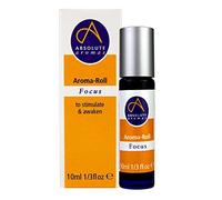 Absolute Aromas Focus Aroma-Roll Roller Ball - Contains 100% Pure, Natural Rosemary, Basil, Bergamot Essential Oil
