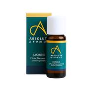 Absolute Aromas Jasmine Absolute Essential Oil 10ml - 100% Pure Jasmine Oil Diluted to 5% in Coconut Oil - Natural, Vegan and Cruelty-Free - for Use in Diffusers and Aromatherapy Blends