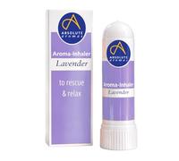 Absolute Aromas Lavender Aroma Inhaler with 100% Pure, Natural French Lavender Essential Oil - A Light Calming Aroma to Soothe and Balance - Gentle Nasal Inhaler