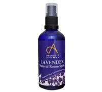 Absolute Aromas Natural Lavender Room Spray with Pure Lavender Essential Oil 100ml - A Light, Crisp and Calming Aroma - 100% Pure, Natural, Vegan, Undiluted and Cruelty-Free