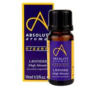 Absolute Aromas Organic Lavender High Altitude Essential Oil 10ml - 100% Pure, Natural, Undiluted, Vegan and Cruelty-Free - for use in a Diffuser and Aromatherapy