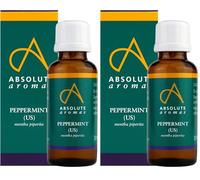 Absolute Aromas Peppermint Essential Oil 30ml - Pure, Natural, Undiluted and Cruelty Free (Pack of 2)
