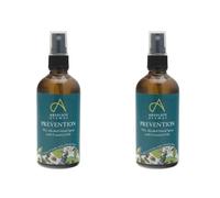 Absolute Aromas Prevention Hand Spray 100ml - 70% Alcohol Hand Spray with Essential Oils - for Hands, Body and Feet (Pack of 2)