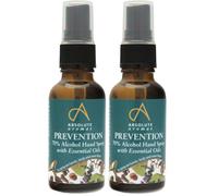 Absolute Aromas Prevention Hand Spray 30ml - 70% Alcohol Hand Spray with Essential Oils - for Hands, Body and Feet (30ml) (Pack of 2)