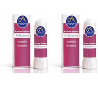 Absolute Aromas Relaxation Aroma Inhaler with 100% Pure, Natural Essential Oils - Lavender, Bergamot and Chamomile - an Instant and Beautiful Aroma to Soothe and Calm. (Pack of 2)