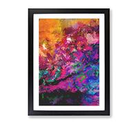 Absolute Beauty Abstract Framed Print | A2 Black Framed Wall Art | Ready to Hang | Abstract Fantasy Picture | Living Room Bedroom Lounge Office
