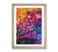 Absolute Beauty Abstract Framed Print | A2 Oak Framed Wall Art | Ready to Hang | Abstract Fantasy Picture | Living Room Bedroom Lounge Office