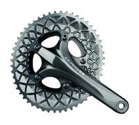 Absolute Black Oval 110x5 2x For Sram Chainring 52t Grey
