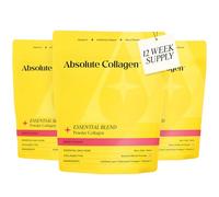 Absolute Collagen Essential Blend Halal Collagen Powder | Berry | 8,000mg Collagen Peptides (5,000mg Bovine & 3,000mg Marine) | 60mg Vitamin C | Skin Hair & Nail Supplements for Women | 12 Week Supply