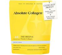 Absolute Collagen Marine Collagen Powder Supplement Pouch - Boosts Skin, Hair & Nails - Hydrolysed Marine Collagen Peptides + Vitamin C - 227g (28 Servings) - Only 36 Calories - Halal & UK Made