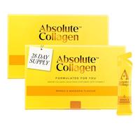 Absolute Collagen Marine Liquid Collagen Supplement for Women | New Mango & Mandarin Flavour, Supports Hair, Nail & Skin Health, 8000mg of Hydrolysed Collagen per Sachet, Vitamin C | 28 Sachets