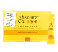 Absolute Collagen Marine Liquid Collagen Supplement | Mango & Mandarin Flavour, Supports Skin, Hair Strength, Nail Health | 8,000mg Hydrolysed Marine Collagen per Sachet, Vitamin C |14 Sachets
