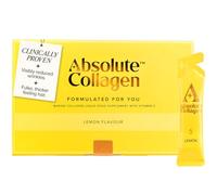 Absolute Collagen Marine Liquid Collagen Supplements for Women| New Lemon Flavour, Supports Skin, Hair Strength, Nail Health | 8,000mg Hydrolysed Marine Collagen per Sachet, Vitamin C | 14 Sachets