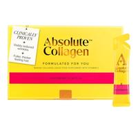 Absolute Collagen Marine Liquid Collagen Supplements - High Strength Collagen Sachets - 8,000mg Hydrolysed Marine Collagen with Vitamin C - Raspberry Flavour - 14 Sachets per Box