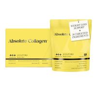 Absolute Collagen Sculpt Pro Total Supplement | 28 Sachets | 8000mg Collagen, Vitamin C, Hyaluronic Acid, Electrolytes, Probiotics, Fibre, Creatine, BCAAs, Magnesium, Vitamin D3, B Vitamins