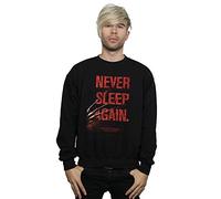 Absolute Cult A Nightmare On Elm Street Men's Never Sleep Again Sweatshirt Black XXX-Large
