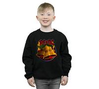 Absolute Cult AC/DC Boys Christmas Hells Bells Sweatshirt Black 9-11 Years