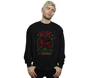 Absolute Cult AC/DC Men's Christmas For Those Sweatshirt Large Black
