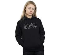 Absolute Cult AC/DC Women's Jagged Logo Hoodie Black Medium