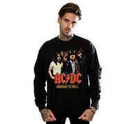 Absolute Cult ACDC Men's Highway to Hell Group Sweatshirt Black Medium