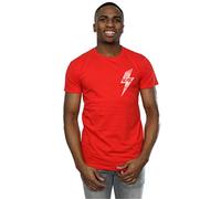 Absolute Cult ACDC Men's Lightning Bolt Pocket T-Shirt Red Small