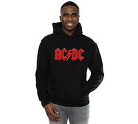Absolute Cult ACDC Men's Red Logo Hoodie Black XXXXX-Large