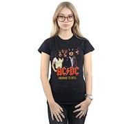 Absolute Cult ACDC Women's Highway to Hell Group T-Shirt Black Small